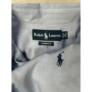 Ralph Lauren Yarmouth Oxford Shirt Mens 16.5 34/35 Blue Cotton Button Down